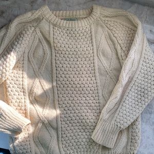 Irish hand knit wool fisherman’s sweater